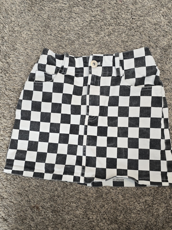 modish rose Dresses & Skirts - Modish Rose (FROM THE BUCKLE) Black & White Checkerboard Mini Skirt